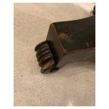 39. Plant Stand with Brass Rail and Paw Foot, 12 x 45