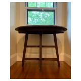 38. Antique Primitive Oval Table, 39 x 28 x 29