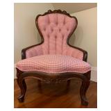 11. Antique Armchair with Tufted Back, 24, 20 x 3911. Antique Armchair with Tufted Back, 24, 20 x 39