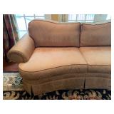 Ethan Allen Two Seat Sofa in Damask 