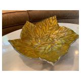 Mariposa Brillante Aspen Leaf Serving Bowl 