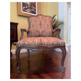 Ethan Allen Exposed Arm Armchair, PAIR 