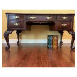 Heckman for Howard Miller Leather Top Mahogany Desk 