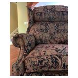 Hancock and Moore Upholstered Recliner with Ottoman 