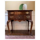 Council Crafstmen Cabriole Leg Carved Low Boy 