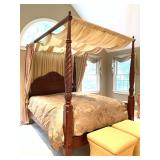 Ethan Allen Plantation Poster bed with Canopy Frame, Fit for a QUEEN 