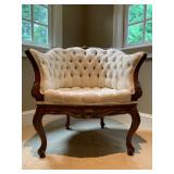 Antique Tufted Back Armchair 