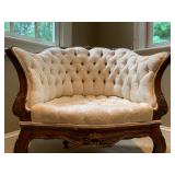 Antique Tufted Back Armchair 