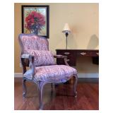 Ethan Allen Exposed Arm Armchairs, PAIR 