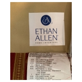 Ethan Allen Striped Velvet Armchair, Pair Available 