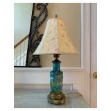Enamel Lamps, Pair 