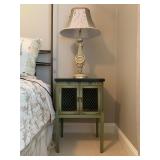 Vintage Hand Painted Chinoiserie Bedroom Set with Marble Top 