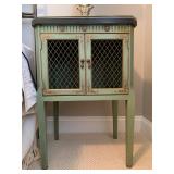 Vintage Hand Painted Chinoiserie Bedroom Set with Marble Top 