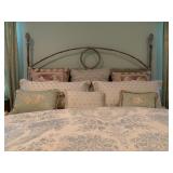 Acorn Top Wrought Iron KING Bed 
