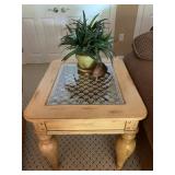 Rustic Two Piece End Table and Coffee Table Set 