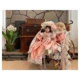 Antique Wooden Chests, Victorian Collection Gallery Dolls 