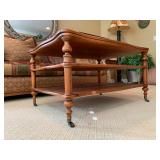 Fremarc Three Tier Coffee Table on Casters 