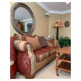 Furniture Guild Patchwork Sofa Antique Drum, Handmade Throw 