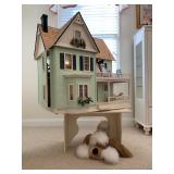 Custom Doll House with Swivel Base 