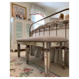 Mirror Accented End of Bed Bench 