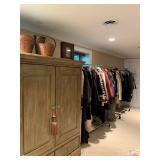 Distressed Armoire, Designer Clothing 