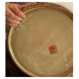 Rose Medallion Chinese Export Pottery Floor Vases, PAIR 