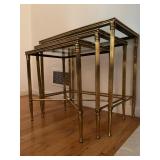Mirrored Top Nesting Tables 