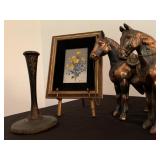 Norah Simpson, Still Life, Hand Painted Candlestick 