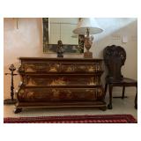 Bombe Chest with Chinese Gilt Decoration 