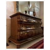 Bombe Chest with Chinese Gilt Decoration 