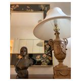 Pablo Rigual, 1863-1917, Bust of a Woman, Urn Lamp 