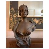 Pablo Rigual, 1863-1917, Bust of a Woman, Urn Lamp 