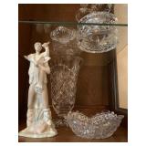Lladro, Shepard Boy with Goat, Cut Crystal 