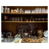 Vintage Barware, Dorothy Thorpe Style Silver Rim 