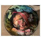 Hand Painted Plate with Portrait 