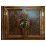 Three Piece Wall Unit with Brass Medallion 