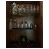 Vintage Barware, Dorothy Thorpe Style Silver Rim 