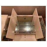 Vintage Mirrored Back Wall Unit Cabinet 