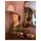 Renaissance Style Bust, Victorain Jewelry Boxes 