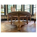 Carved Edge Clover Cocktail Table