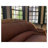 Louis XV Style Antique Settee with Carved Frame