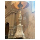 Column Lamp with Claw Foot