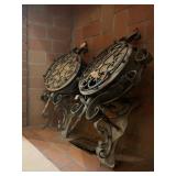 Antique European Wrought Iron Scones 