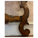 18 C Spanish Style Walnut Demilune Console 