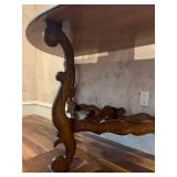 18 C Spanish Style Walnut Demilune Console 