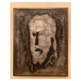 Untitled, G. N. Meo, 1955, Collage/Silver Leaf and Oil 