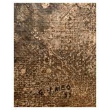 Untitled, G. N. Meo, 1955, Collage/Silver Leaf and Oil 