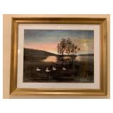 George Bennos, Landscape with Swans