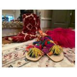 Boots, Sandals and Pink Furry Slides