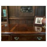 Leather Club Chair, Mahogany Desk